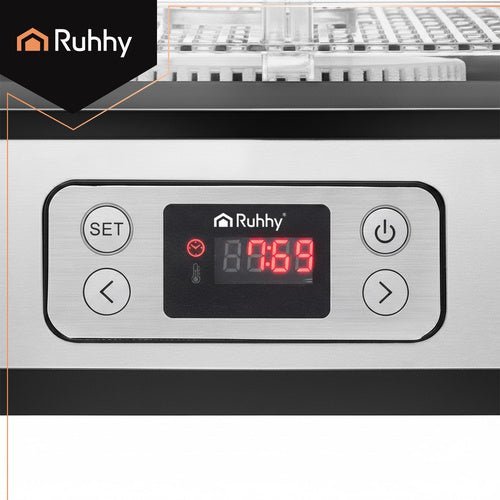 5 Trockenschalen Dörrautomat 24 - Stunden - Timer Edelstahl - Easy2sell - Deluxe