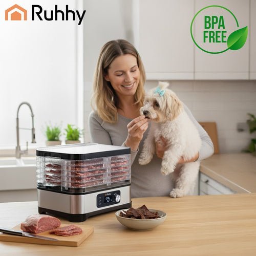 5 Trockenschalen Dörrgerät mit LCD - Display, 10 l - Easy2sell - Deluxe