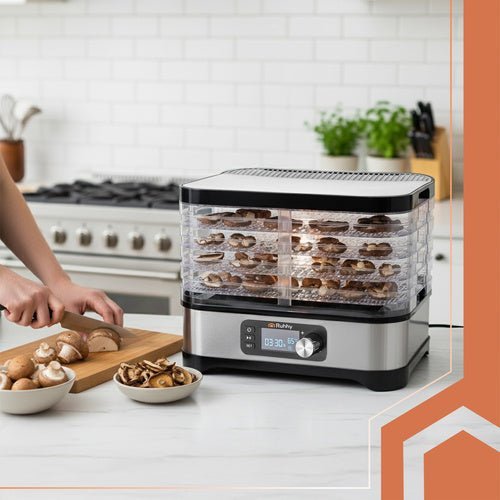 5 Trockenschalen Dörrgerät mit LCD - Display, 10 l - Easy2sell - Deluxe