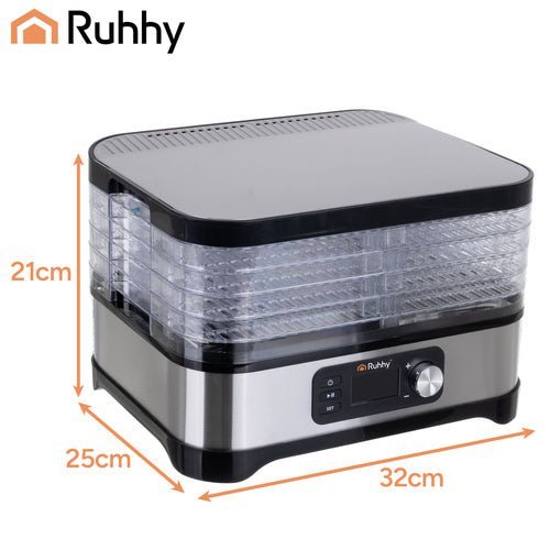 5 Trockenschalen Dörrgerät mit LCD - Display, 10 l - Easy2sell - Deluxe