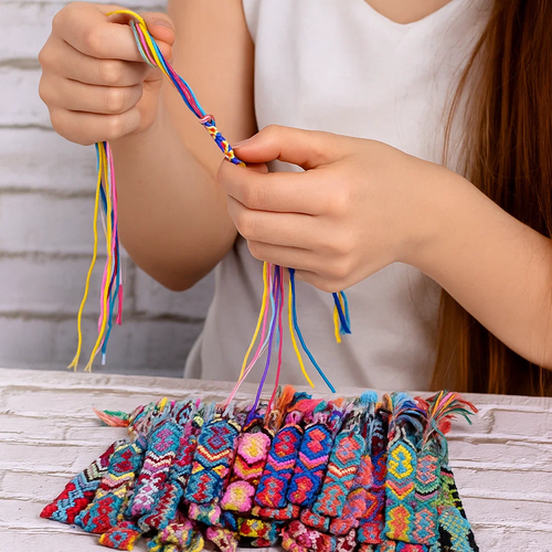 50 Stück bunte Stickfäden, reißfest und langlebig, mehrfarbig - Easy2sell - Deluxe