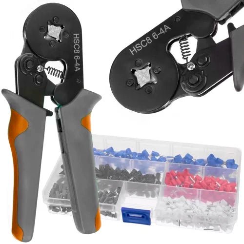 500 Aderendhülsen und Crimpzange für einfache Handhabung multi - farben - Easy2sell - Deluxe