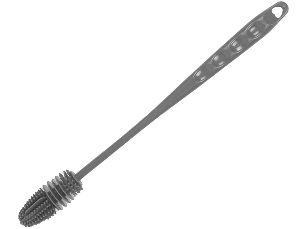 Verk 27154 Silikonbürste zum Spülen von Gläsern, 26 cm, grau