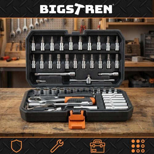 56 - teiliges Werkzeugset mit 72 - Zahn - Ratsche - Easy2sell - Deluxe