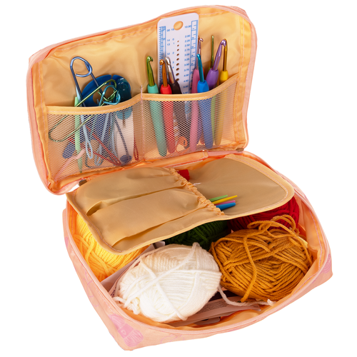 58 - teiliges Häkelset mit umfangreichem Zubehör, mehrfarbig - Easy2sell - Deluxe