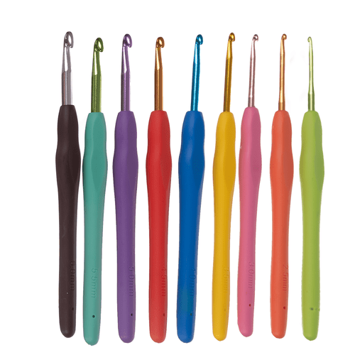 58 - teiliges Häkelset mit umfangreichem Zubehör, mehrfarbig - Easy2sell - Deluxe