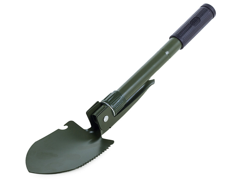 Klappspaten multifunktional Stahl klappbar Säge Öffner Gürteltasche 41,5 cm