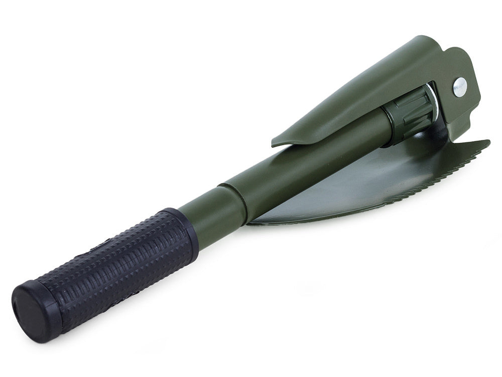 Klappspaten multifunktional Stahl klappbar Säge Öffner Gürteltasche 41,5 cm