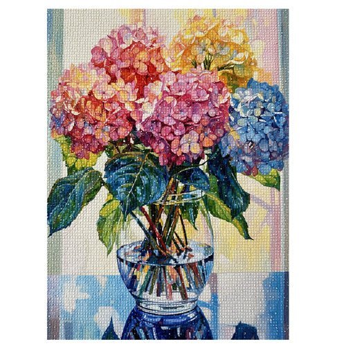5D Diamantmalerei Set Blumenstrauß – Kreatives Mosaik Bild 30x40 cm - Easy2sell - Deluxe