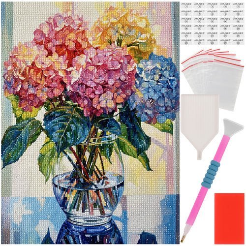 5D Diamantmalerei Set Blumenstrauß – Kreatives Mosaik Bild 30x40 cm - Easy2sell - Deluxe
