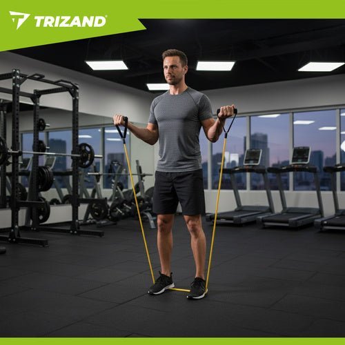 5er Set Widerstandsbänder für Ganzkörpertraining - gelb bis schwarz - Easy2sell - Deluxe