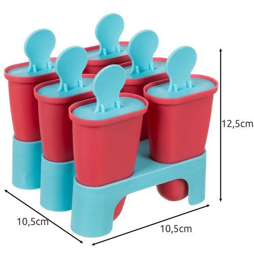 6 Eisformen mit Deckel und stabilem Stand - Easy2sell - Deluxe