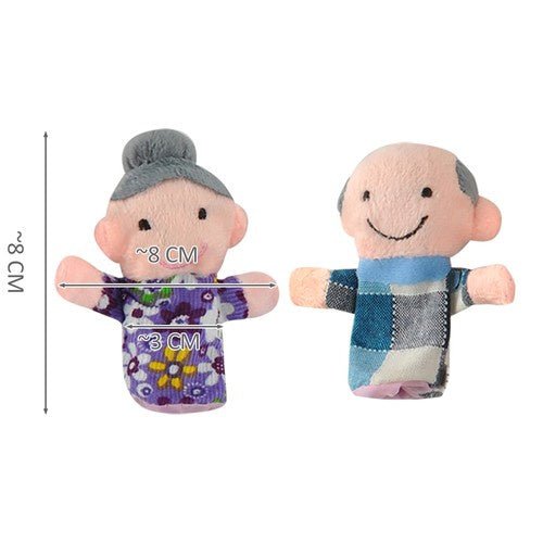 6 Fingerpuppen Set für kreatives Spielen mehrfarbig - Easy2sell - Deluxe