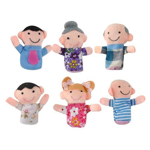 6 Fingerpuppen Set für kreatives Spielen mehrfarbig - Easy2sell - Deluxe
