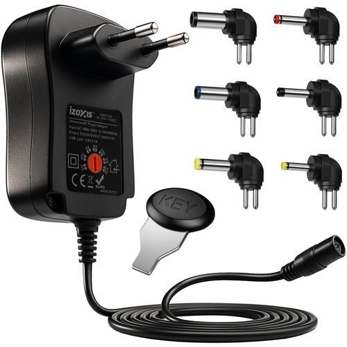 6 Spitzen Universal - Netzteil mit einstellbarer Spannung - Easy2sell - Deluxe