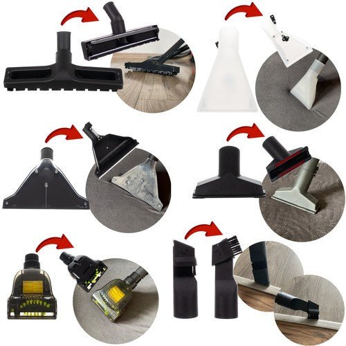 6 - tlg. Waschsauger 3 - in - 1 mit HEPA Filter und Blasfunktion - Easy2sell - Deluxe