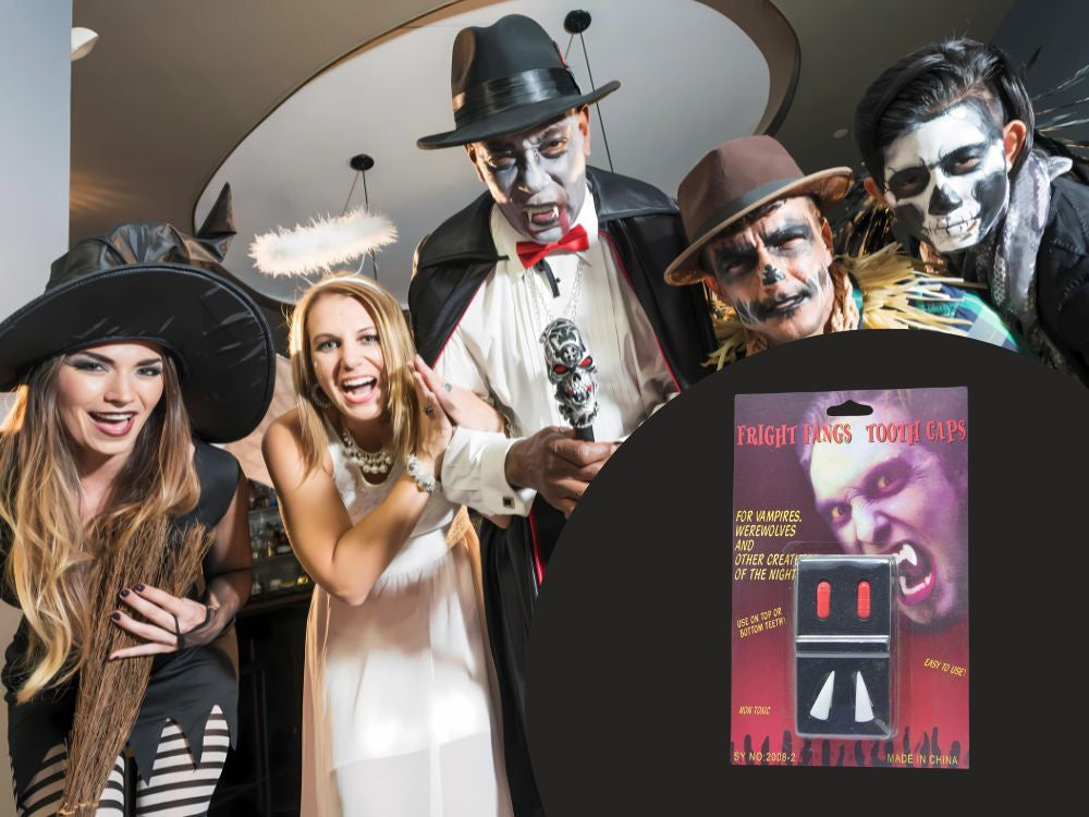 Verk 26141 Vampirzähne mit Ampullen mit Kunstblut, Halloween