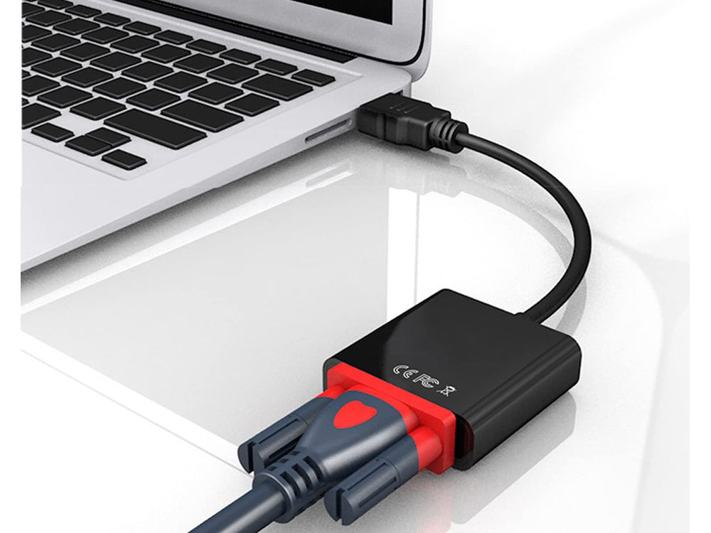 Konverteradapter HDMI auf VGA D-Sub Kabel schwarz