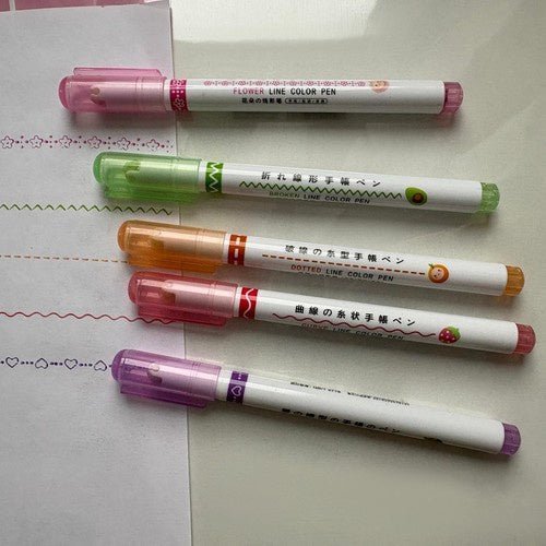6er - Set Marker für kreative Muster und Notizen - Easy2sell - Deluxe