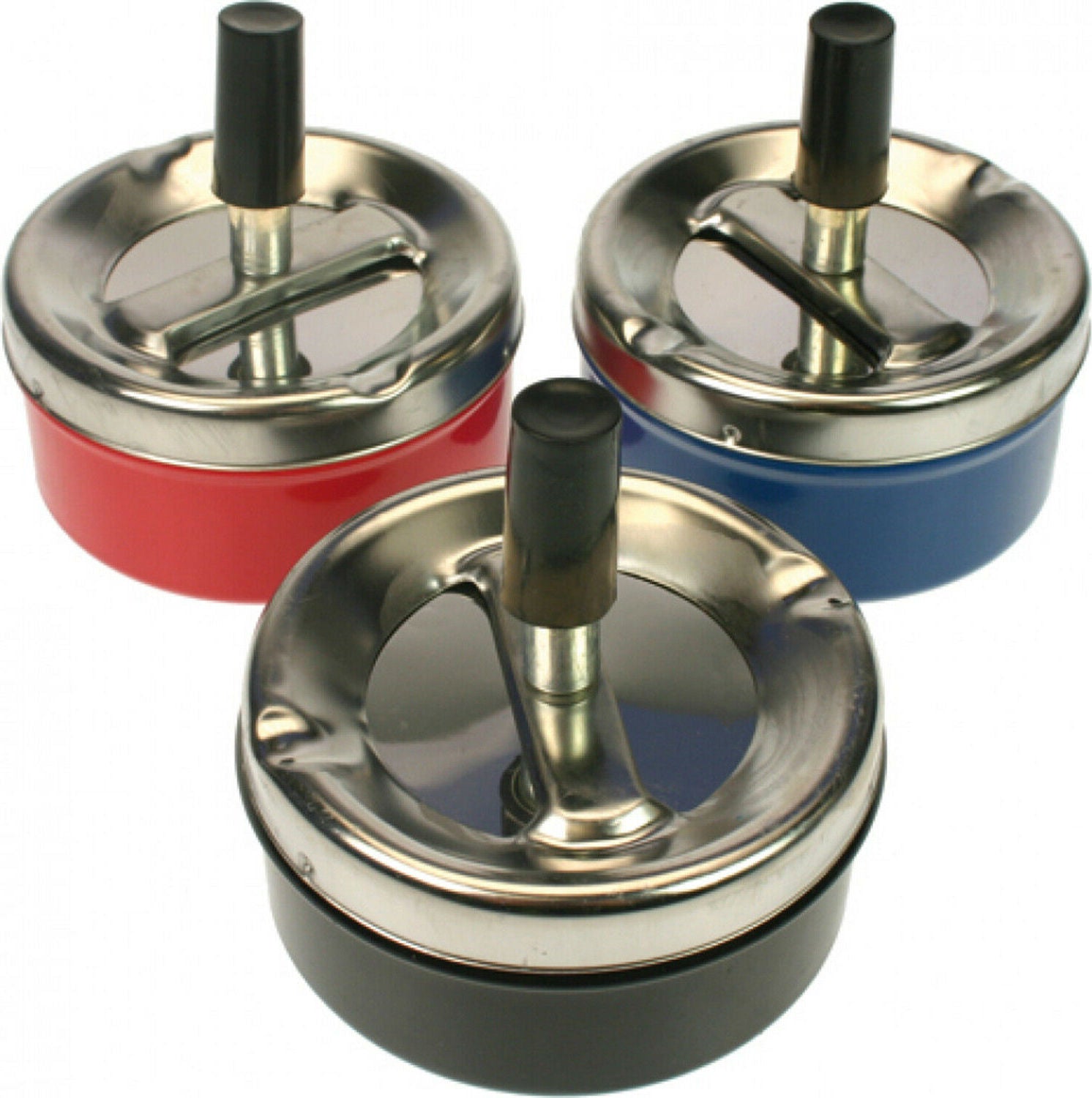 Aschenbecher Windaschenbecher Aschenbecher 9,5 x 4,5 cm 3 Farben sortiert bunt