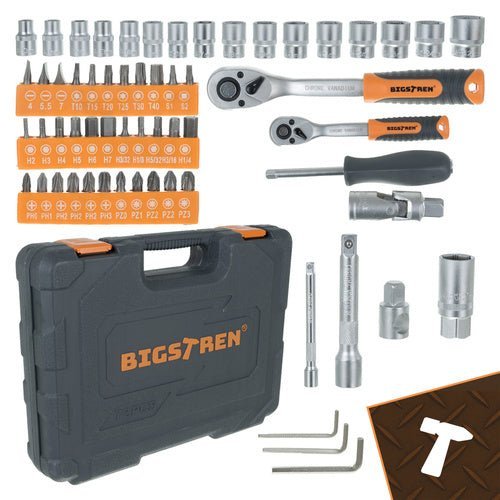 72 - teiliges Werkzeugset mit 72 - Zahn - Ratschen im Koffer - Easy2sell - Deluxe