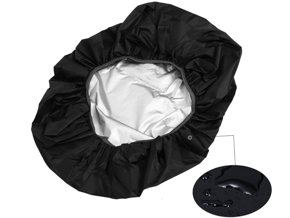 Wasserdichter Rucksacküberzug 35L schwarz, Regenschutz für Outdoor-Rucksäcke