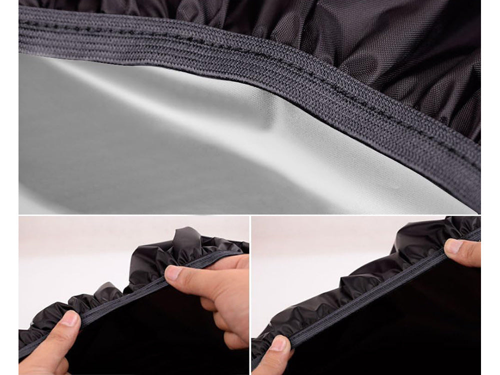 Wasserdichter Rucksacküberzug 35L schwarz, Regenschutz für Outdoor-Rucksäcke