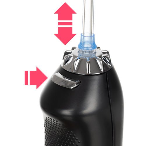 8 - in - 1 Munddusche mit Druckregulierung für optimale Hygiene schwarz - Easy2sell - Deluxe