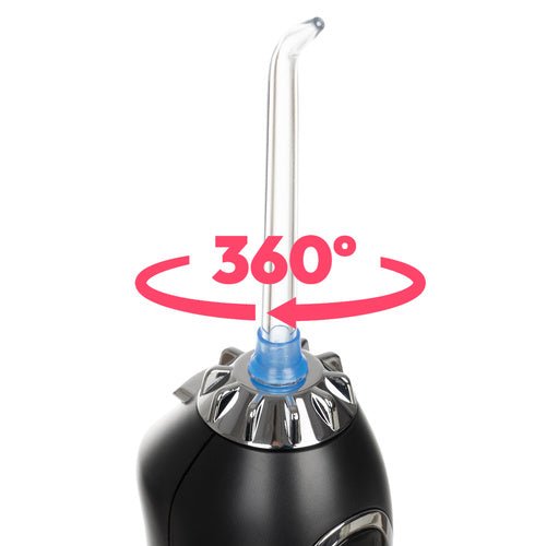 8 - in - 1 Munddusche mit Druckregulierung für optimale Hygiene schwarz - Easy2sell - Deluxe