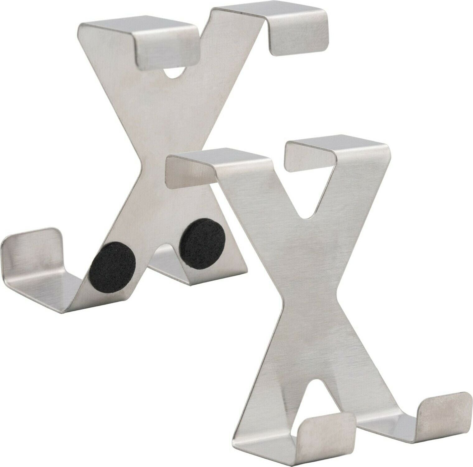 2x Türhaken Türgarderobe Kleiderhaken Bad Tür Universal Edelstahl Haken Set