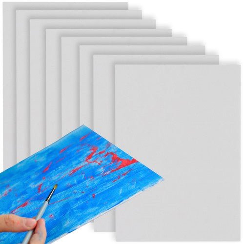 8er - Set Maltafeln für Mixed - Media - Technik, weiß - Easy2sell - Deluxe
