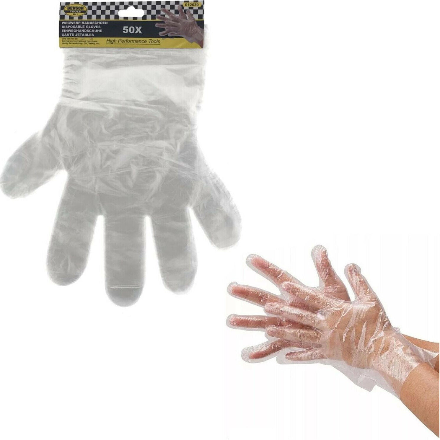 Einweghandschuhe PE Einmalhandschuhe Plastikhandschuhe Polyethylen 500 Stück