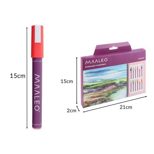 Acrylmarker Set – 12 Wasserfeste Acrylstifte für Stein, Glas und Keramik - Easy2sell - Deluxe