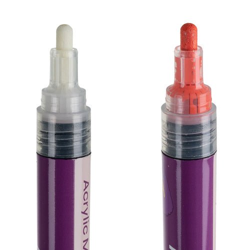 Acrylmarker Set 24 Farben Wasserfest – Marker für Stein Glas Holz 4mm - Easy2sell - Deluxe