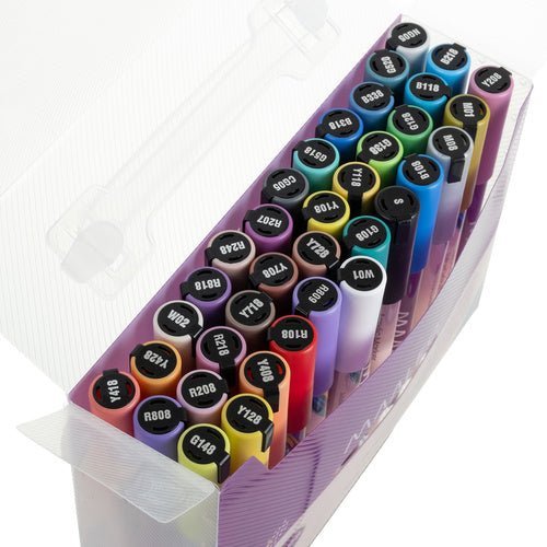 Acrylmarker Set mit 36 Farben für Steine, Glas und Kreative Projekte - Easy2sell - Deluxe