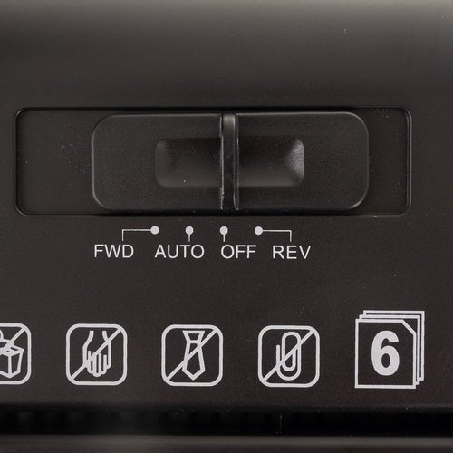 Aktenvernichter 10L – Automatischer Streifenschnitt P - 2 für 6 Blatt, Schwarz - Easy2sell - Deluxe
