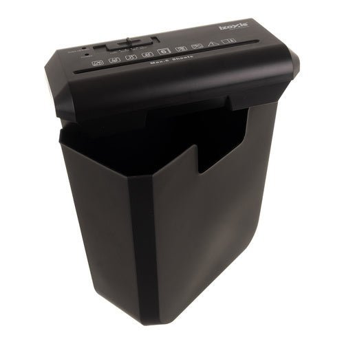 Aktenvernichter 10L – Automatischer Streifenschnitt P - 2 für 6 Blatt, Schwarz - Easy2sell - Deluxe