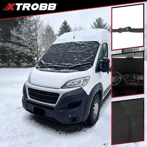 Antifrostmatte für Windschutzscheibe – XL Auto Abdeckung, 200 x 100 cm - Easy2sell - Deluxe