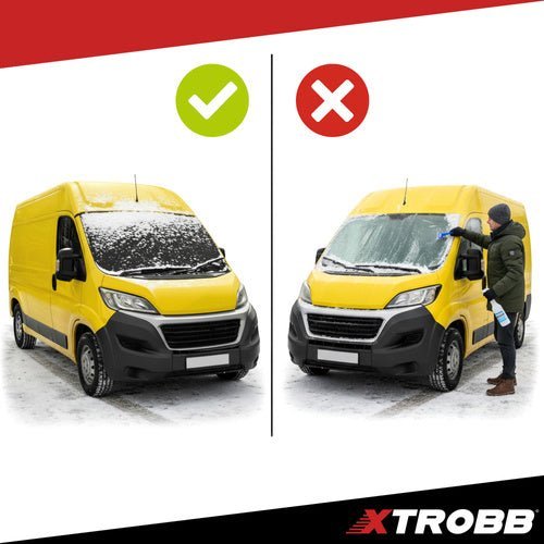 Antifrostmatte für Windschutzscheibe – XL Auto Abdeckung, 200 x 100 cm - Easy2sell - Deluxe