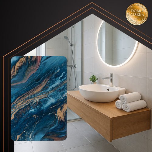 Badematte 60x40cm Rutschfest Saugfähig – Badezimmerteppich Mehrfarbig - Easy2sell - Deluxe