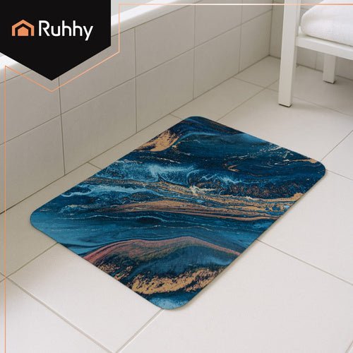 Badezimmermatte Rutschfest – Weiche Badematte 80x50cm in Grau - Easy2sell - Deluxe