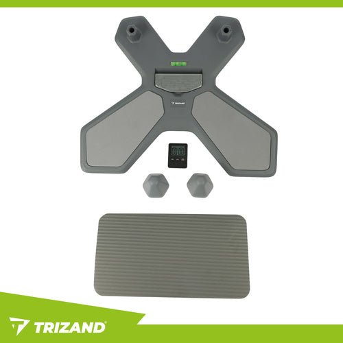 Balance Board mit Zeitzähler und Wasserwaage für Core - Training, 41x52 cm - Easy2sell - Deluxe