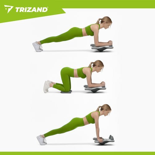 Balance Board mit Zeitzähler und Wasserwaage für Core - Training, 41x52 cm - Easy2sell - Deluxe