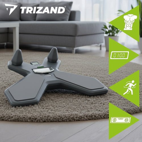 Balance Board mit Zeitzähler und Wasserwaage für Core - Training, 41x52 cm - Easy2sell - Deluxe
