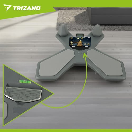Balance Board mit Zeitzähler und Wasserwaage für Core - Training, 41x52 cm - Easy2sell - Deluxe