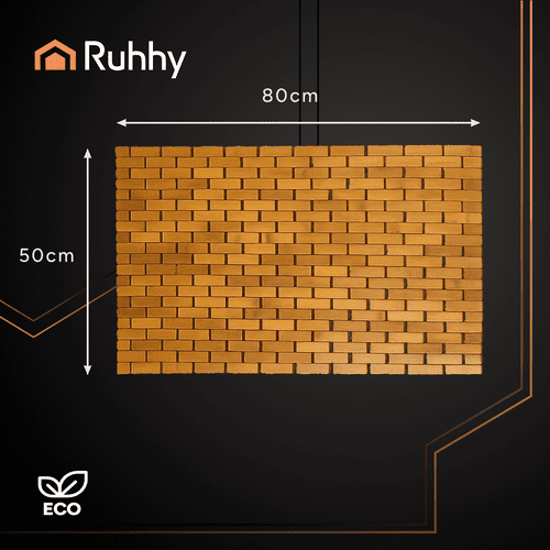 Bambusmatte wasserdicht rutschhemmend 80x50 cm natur - Easy2sell - Deluxe