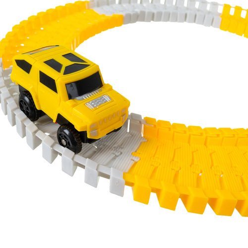 Baustellen Rennbahn Set mit Kran und Baufahrzeugen – 255 Teile Spielzeug - Easy2sell - Deluxe