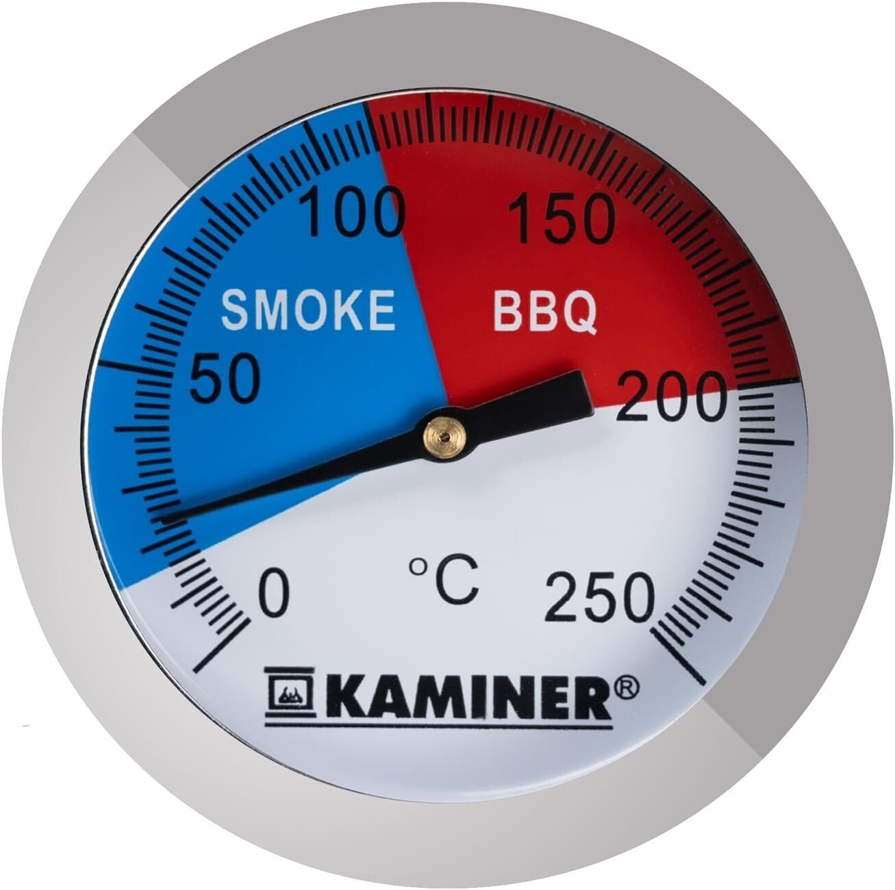 BBQ Grill Thermometer Edelstahl Analog Smoker Gasgrill Räucherofen Einbau Deckel - Easy2sell - Deluxe