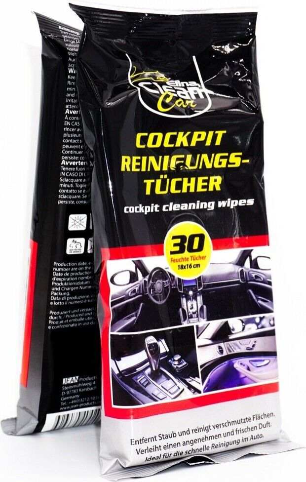 Reinigungstücher Auto Feuchttücher Cockpit 30er 18x16 cm