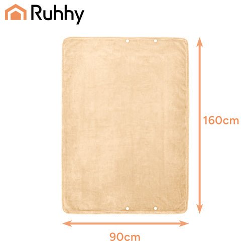 Beheizte Decke mit USB - Powerbank, 160x90 cm, 3 Heizstufen, Beige - Easy2sell - Deluxe